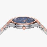 Salvatore Ferragamo Sapphire Blue Dial Two Tone Steel Strap Watch for Men - SFHP007-20