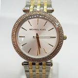 Michael Kors Darci Silver Dial Two Tone Steel Strap Watch for Women - MK3215