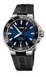 Oris Aquis Date Blue Dial Black Rubber Strap Watch for Men - 0173377304152-0742464EB