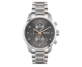 Hugo Boss Skymaster Chronograph Grey Dial Two Tone Steel Strap Watch for Men - 1513789