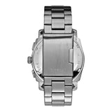Fossil Machine Chronograph Black Dial Silver Steel Strap Watch for Men - FS4776