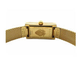 Gucci G Frame Quartz Diamonds White Red Blue Dial Gold Mesh Bracelet Watch For Women - YA147511