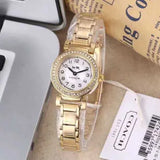 Coach Madison White Dial Gold Steel Strap Watch for Women - 14502403