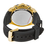 Guess Poseidon Chronograph Black Dial Black Rubber Strap Watch for Men - GW0057G1