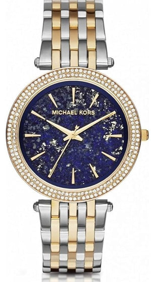 Michael Kors Darci Quartz Blue Dial Two Tone Steel Strap Watch For Women - MK3401