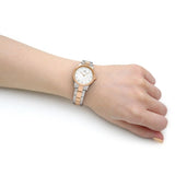 Daniel Wellington Iconic Link Lumine 28mm Rose Gold Silver White Watch For Womens - DW00100358