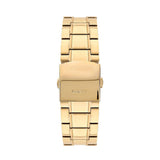 Guess Horizon Chronograph Black Dial Gold Steel Strap Watch For Men - W0379G4