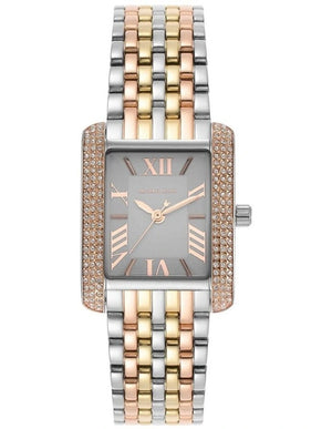 Michael Kors Emery Three-Hand White Dial Two Tone Steel Strap Watch for Women - MK4744