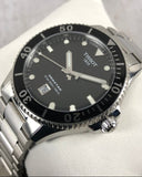 Tissot Seastar 1000 Black Dial Silver Steel Strap Watch For Men - T120.410.11.051.00