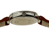 Gucci Interlocking G Brown Dial Brown Leather Strap Watch For Women - YA133319