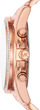 Michael Kors Whitney Chronograph Rose Gold Dial Rose Gold Steel Strap Watch For Women - MK6730