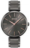 Hugo Boss Allusion Quartz Grey Dial Grey Steel Strap Watch For Men - 1502416