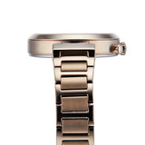Hugo Boss Flawless Chronograph Silver Dial Rose Gold Steel Strap Watch for Women -1502531