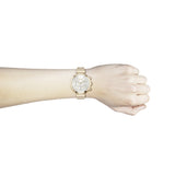 Hugo Boss Flawless Chronograph Silver Dial Rose Gold Steel Strap Watch for Women -1502531