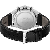 Hugo Boss Pilot Edition Chronograph Black Dial Black Leather Strap Watch for Men - 1513853