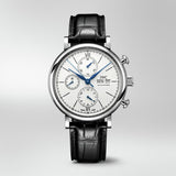 IWC Portofino Chronograph White Dial Black Leather Strap Watch for Men - IW391024