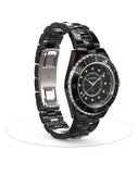 Chanel J12 Quartz Diamonds Black Dial Black Steel Strap Watch for Women - J12 H5701