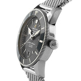 Breitling Superocean Heritage B20 Automatic 42 Black Dial Silver Mesh Bracelet Watch for Men - AB2010121B1A1