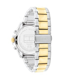 Tommy Hilfiger Jordon Chronograph Black Dial Two Tone Steel Strap Watch For Men - 1792095