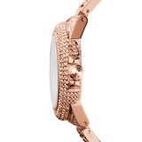 Michael Kors Camille Crystal Rose Gold Dial Rose Gold Steel Strap Watch for Women - MK5862