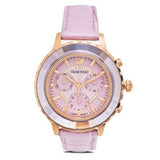 Swarovski Octea Lux Chrono Purple Dial Purple Leather Strap Watch for Women - 56322638