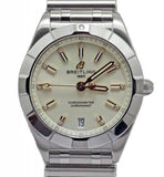 Breitling Chronomat 32 Diamonds White Dial Silver Steel Strap Watch for Women - A77310101A3A1