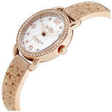 Coach Delancey Silver Dial Rose Gold Steel Strap Watch for Women - 14502355