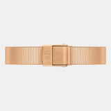 Daniel Wellington Quadro Studio Green Dial Rose Gold Mesh Strap Watch For Women - DW00100520