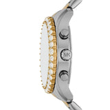 Michael Kors Berkley Chronograph Silver Dial Two Tone Steel Strap Watch For Women - MK7415