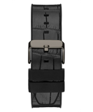 Guess Edge Chronograph Black Dial Black Leather Strap Watch For Men - GW0492G1