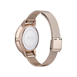 Hugo Boss Symphony Grey Dial Gold Mesh Bracelet Watch for Women - 1502424
