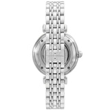 Emporio Armani Meccanico Gianni T-Bar Automatic Silver Dial Silver Steel Strap Watch For Women - AR60022