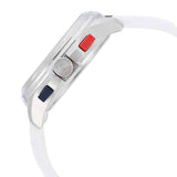 Tommy Hilfiger Digital Silver Dial White Silicone Strap Watch For Men - 1791764