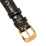 Tissot Carson Automatic White Dial Brown Leather Strap Watch For Women - T085.207.36.011.00