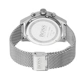 Hugo Boss Jet Chronograph Grey Dial Silver Mesh Bracelet Watch for Men - 1513440