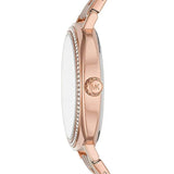 Michael Kors Nia Quartz Rose Gold Dial Rose Gold Steel Strap Watch For Women - MK3990