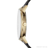 Armani Exchange Lola Three Hand Black Dial Black Mesh Strap Watch For Women - AX5548