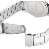 Hugo Boss Premiere Chronorgaph Rose Gold Dial Silver Steel Strap Watch for Women - 1502444