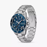 Hugo Boss Admiral Chronograph Blue Dial Silver Steel Strap Watch for Men - 1513907