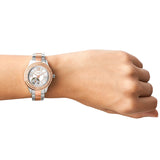 Michael Kors Madelyn Silver Dial Two Tone Steel Strap Watch for Women - MK6288