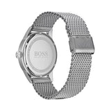 Hugo Boss Legacy Grey Dial Silver Mesh Bracelet Watch for Men - 1513673