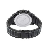 Hugo Boss Aeroliner Chronograph Black Dial Black Steel Strap Watch for Men - 1513180