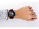 Fossil Machine Chronograph Black Dial Black Steel Strap Watch for Men - FS4927