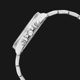 Guess Sol Chronograph Crystals Multicolor Dial Silver Steel Strap Watch For Women - GW0483L1