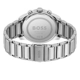 Hugo Boss Trace Chronograph Blue Dial Silver Steel Strap Watch For Men - 1514007