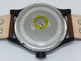 Hugo Boss Aeroliner Maxx Black Dial Brown Leather Strap Watch For Men - 1513079