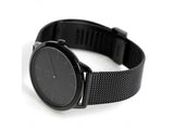 Calvin Klein Minimal Black Dial Black Mesh Bracelet Watch for Men - K3M214B1