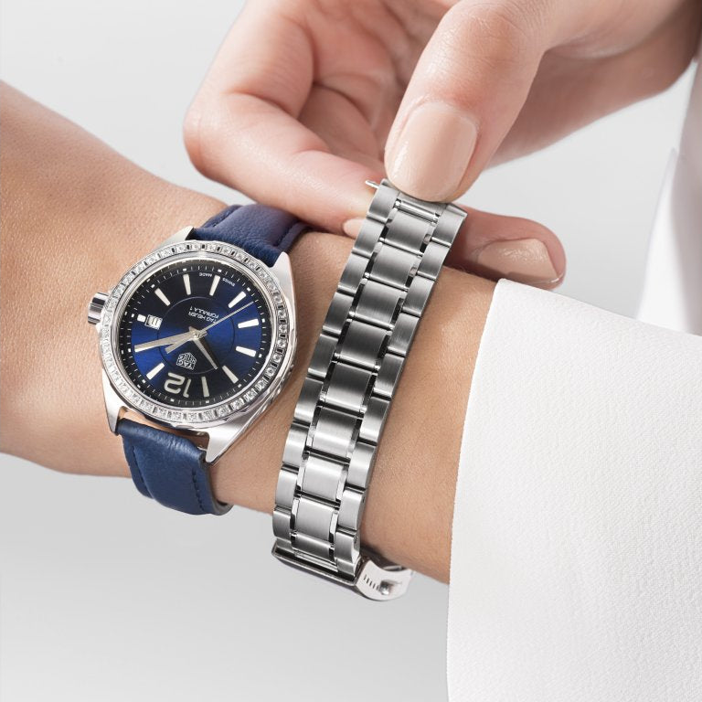 Tag Heuer Formula 1 Diamonds Blue Dial Silver Steel Strap Watch for Women - WBJ1416.BA0664