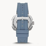 Michael Kors Sidney Chambray Multifunction Blue Dial Blue Silicone Strap Watch For Women - MK7220