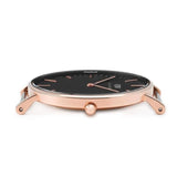Daniel Wellington Classic Cornwall Black Dial Black NATO Strap Watch For Women - DW00100150